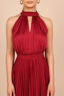 Dominique Dress - Wine -Dress Shop petal and pup usa dresses dominique dress wine 32589033898161