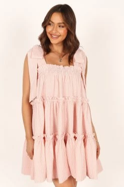 Doria Mini Dress - Pink -Dress Shop petal and pup usa dresses doria mini dress pink 33779292045489