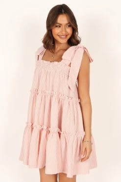 Doria Mini Dress - Pink -Dress Shop petal and pup usa dresses doria mini dress pink 33779292143793