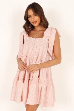 Doria Mini Dress - Pink -Dress Shop petal and pup usa dresses doria mini dress pink 33779292176561
