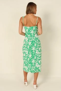 Elias Midi Dress - Green Floral -Dress Shop petal and pup usa dresses elias midi dress green floral 32214001057969