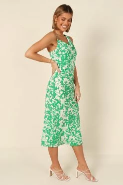 Elias Midi Dress - Green Floral -Dress Shop petal and pup usa dresses elias midi dress green floral 32214001156273