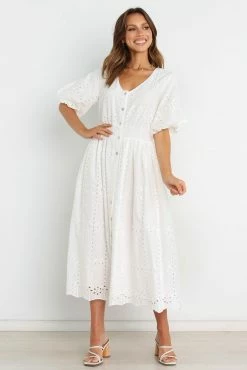 Ellison Dress - White 10 Ellison Dress - White -Dress Shop petal and pup usa dresses ellison dress white 31772693659825