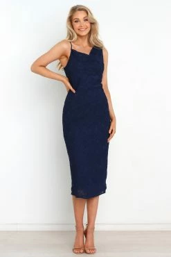Entice Dress - Navy