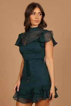 Everlee Dress - Emerald -Dress Shop petal and pup usa dresses everlee dress emerald 32632065196209