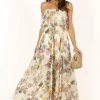 Flora Maxi Dress - Ivory Multi