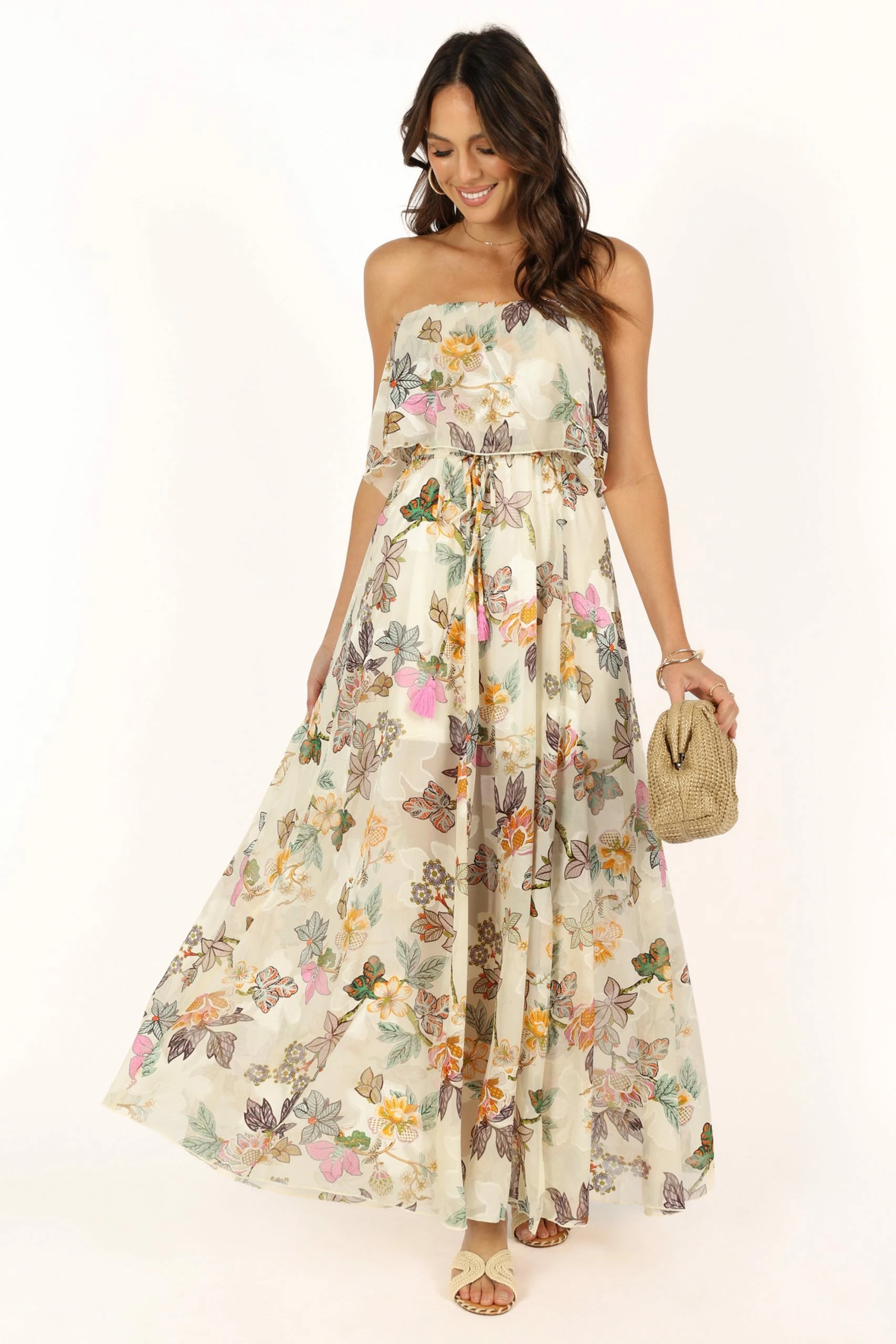 Flora Maxi Dress - Ivory Multi 1 Flora Maxi Dress - Ivory Multi