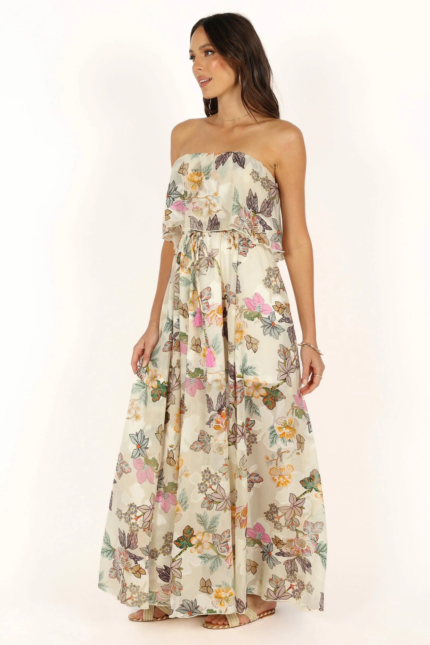 Flora Maxi Dress - Ivory Multi 4 Flora Maxi Dress - Ivory Multi - Image 4