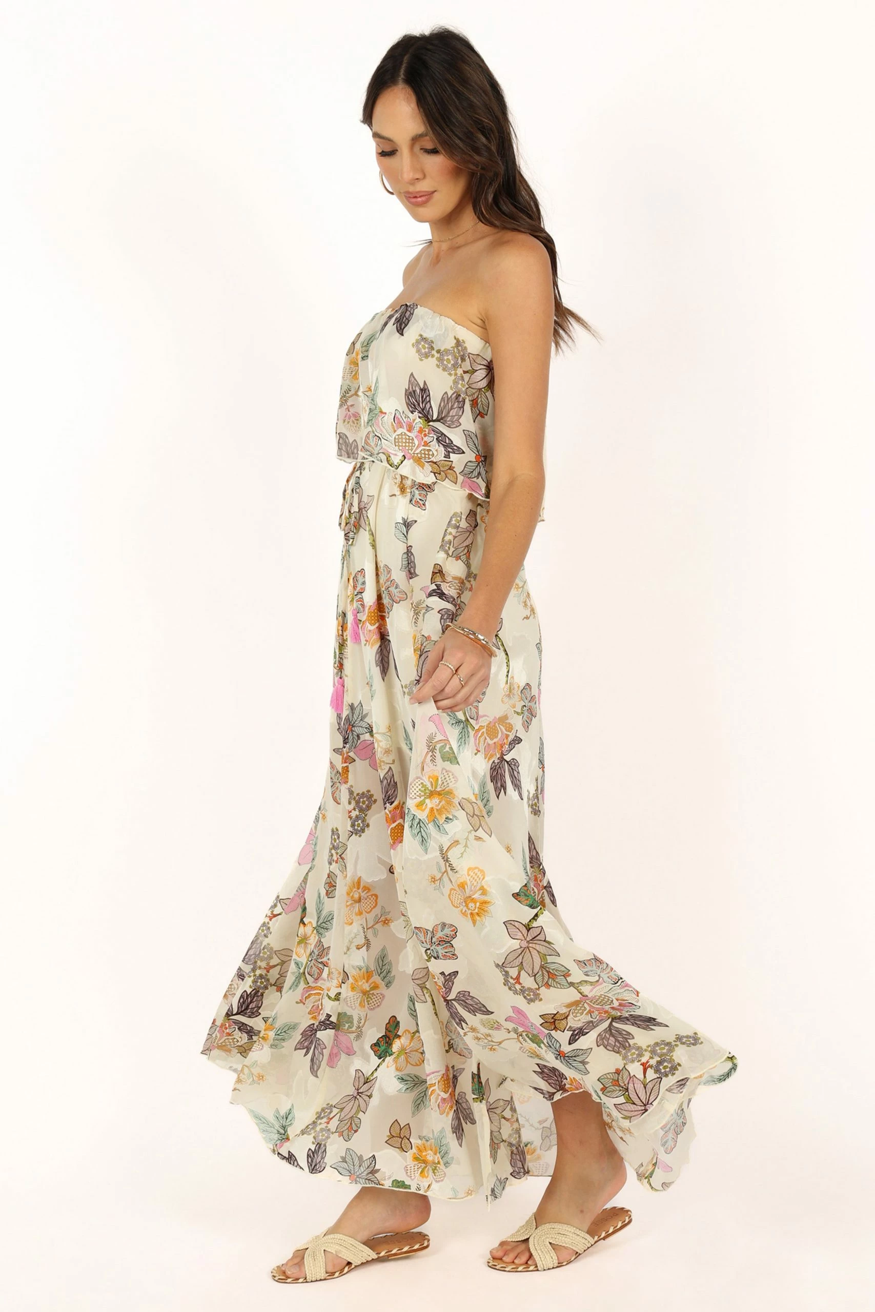Flora Maxi Dress - Ivory Multi 5 Flora Maxi Dress - Ivory Multi - Image 5