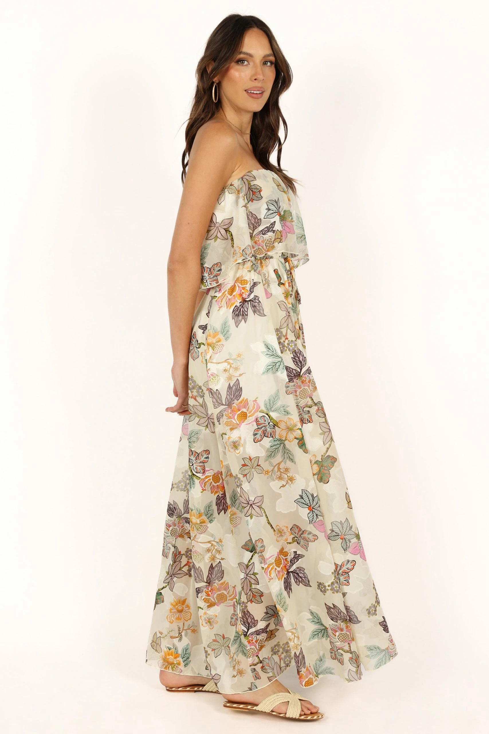 Flora Maxi Dress - Ivory Multi 8 Flora Maxi Dress - Ivory Multi - Image 8