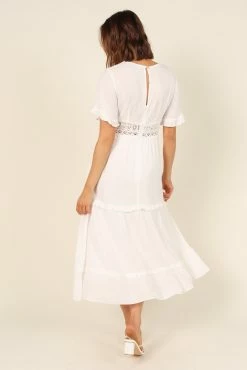Florencia Dress - White -Dress Shop petal and pup usa dresses florencia dress white 31816276345009