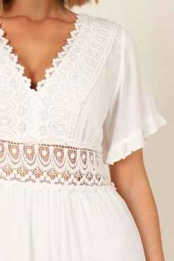 Florencia Dress - White -Dress Shop petal and pup usa dresses florencia dress white 31816276443313