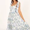 Floret Midi Dress - Blue