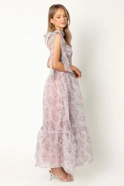 Floret Midi Dress - Dark Purple -Dress Shop petal and pup usa dresses floret midi dress dark purple 34024229535921