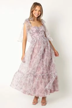 Floret Midi Dress - Dark Purple -Dress Shop petal and pup usa dresses floret midi dress dark purple 34024229568689