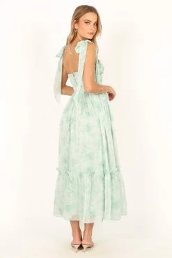 Floret Midi Dress - Sage -Dress Shop petal and pup usa dresses floret midi dress sage 33815349559473