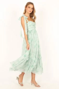 Floret Midi Dress - Sage -Dress Shop petal and pup usa dresses floret midi dress sage 33815349723313