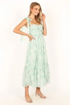 Floret Midi Dress - Sage -Dress Shop petal and pup usa dresses floret midi dress sage 33815349756081