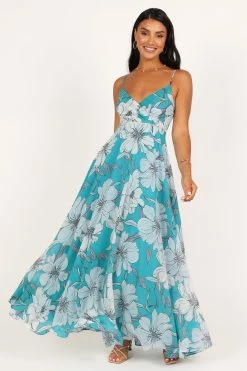 Flourish Maxi Dress - Blue Floral 14 Flourish Maxi Dress - Blue Floral -Dress Shop petal and pup usa dresses flourish maxi dress blue floral 33537185775793