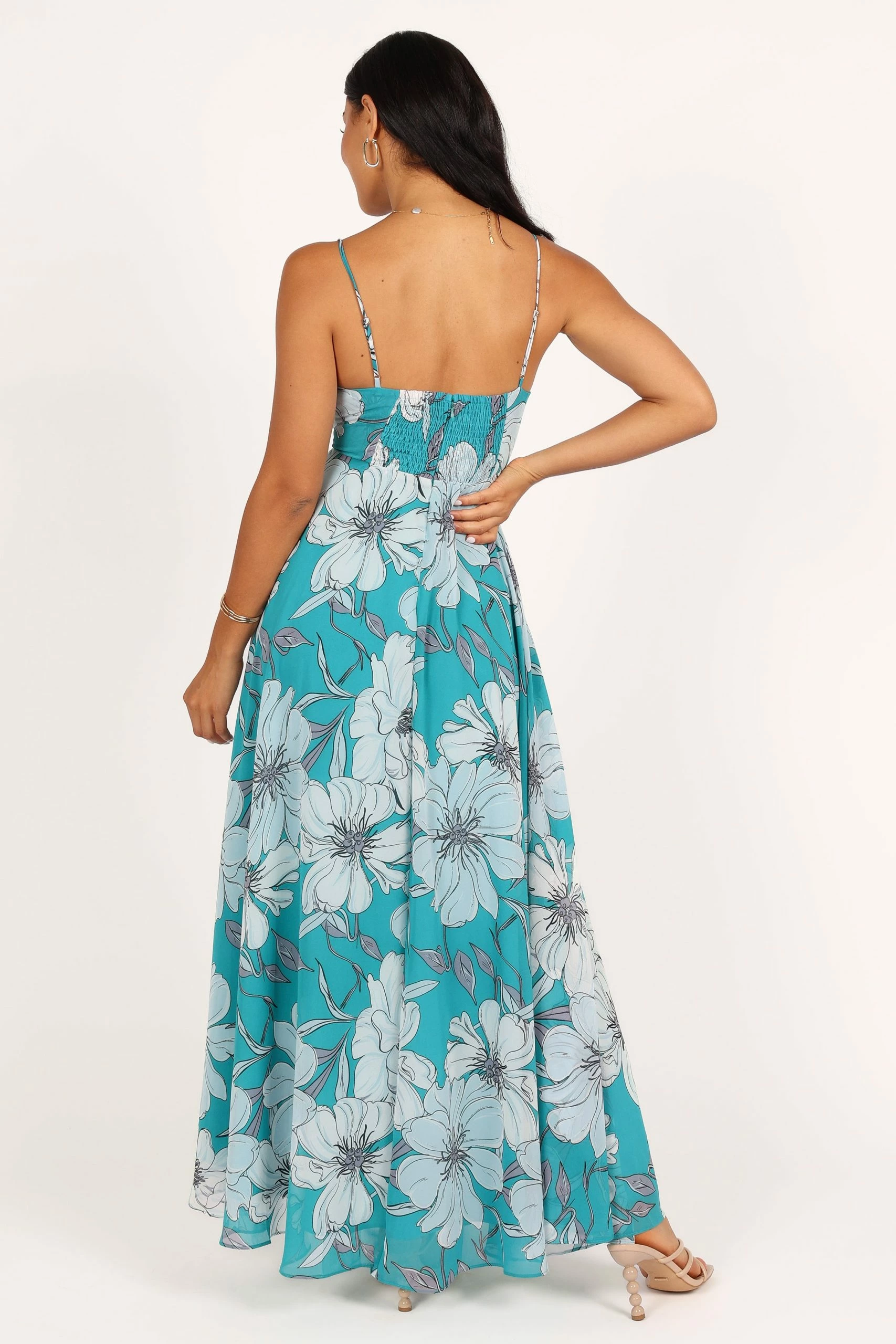 Flourish Maxi Dress - Blue Floral 8 Flourish Maxi Dress - Blue Floral - Image 8