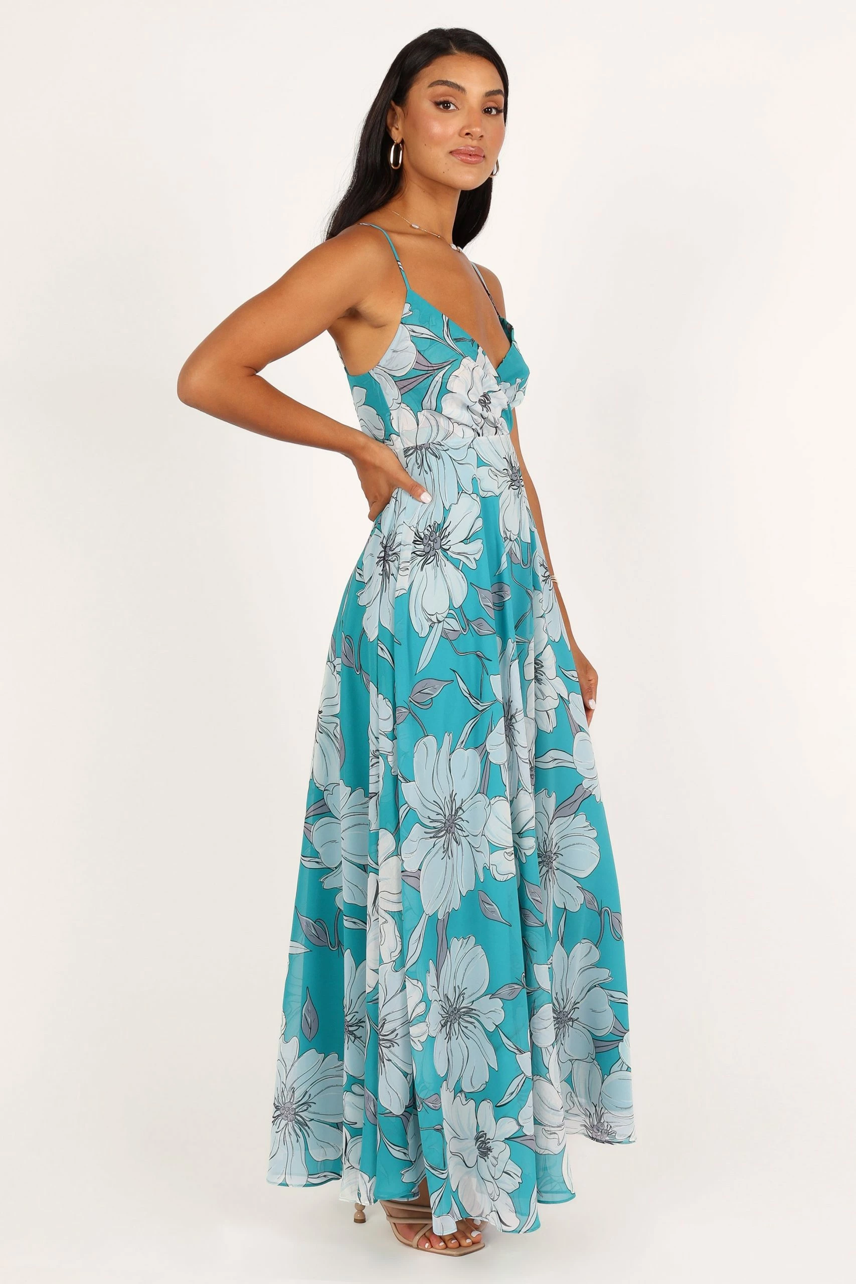 Flourish Maxi Dress - Blue Floral 9 Flourish Maxi Dress - Blue Floral - Image 9
