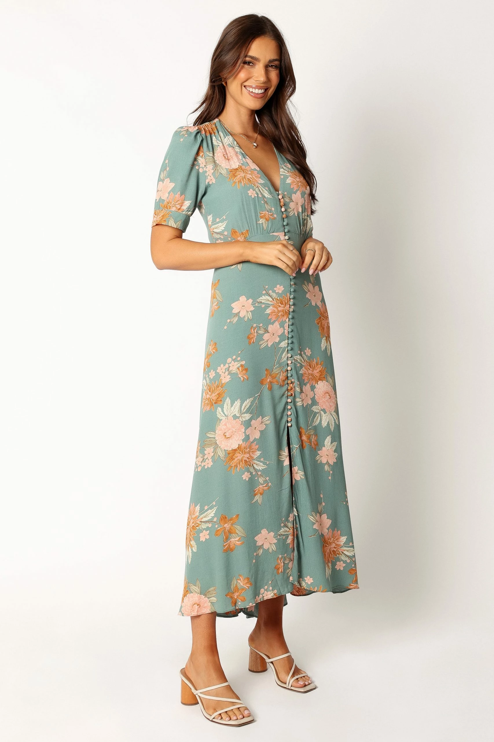 Frampton Midi Dress - Blue Floral 5 Frampton Midi Dress - Blue Floral - Image 5
