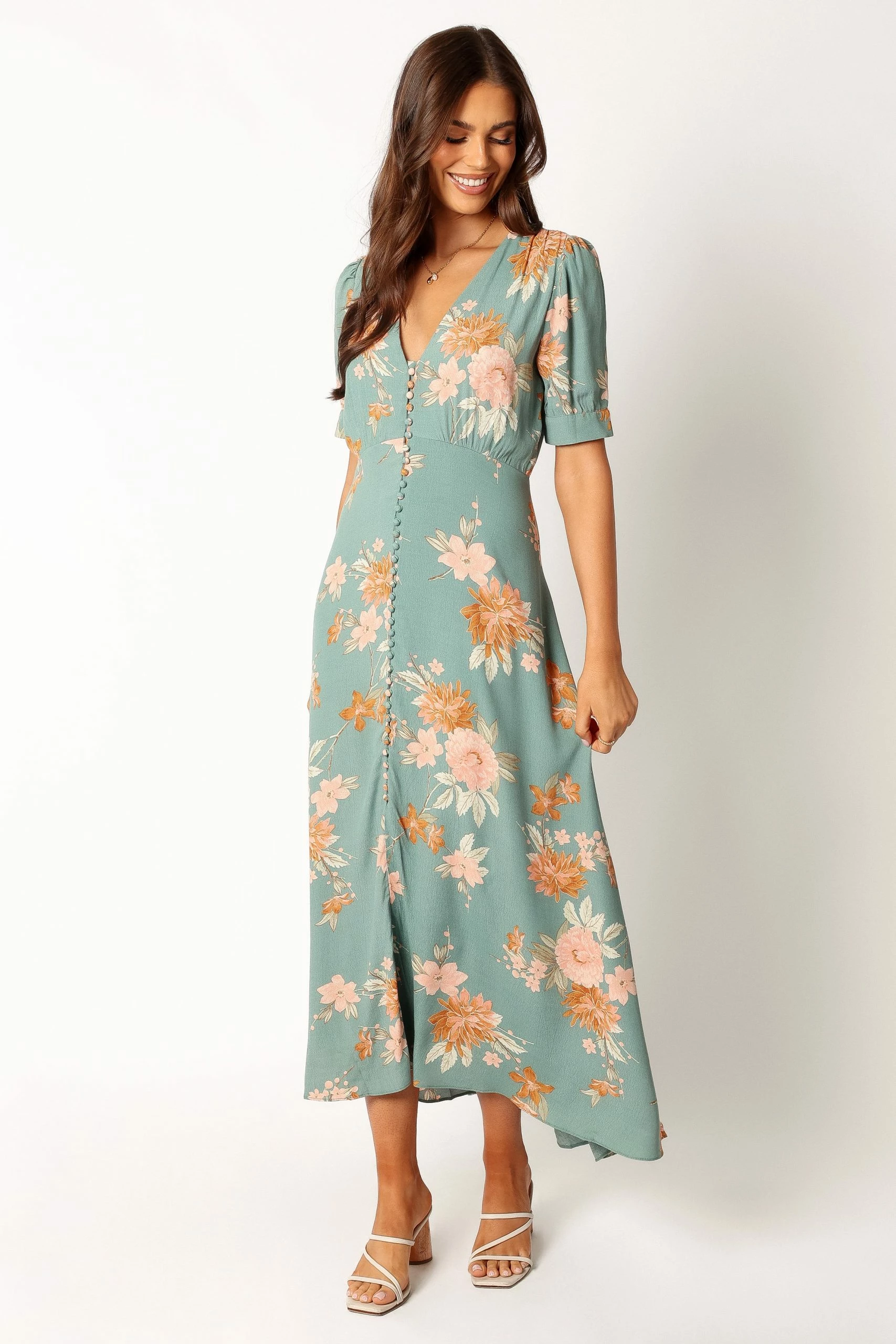 Frampton Midi Dress - Blue Floral 10 Frampton Midi Dress - Blue Floral - Image 10