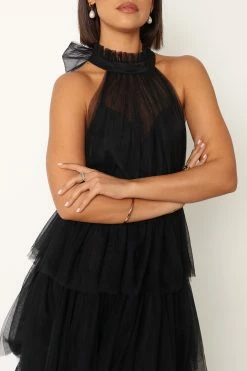 Frances Halterneck Maxi Dress - Black -Dress Shop petal and pup usa dresses frances halterneck maxi dress black 33916163424433