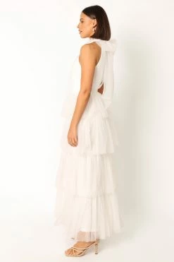 Frances Halterneck Maxi Dress - Off White -Dress Shop petal and pup usa dresses frances halterneck maxi dress off white 33916160311473