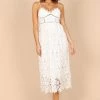 Francheshca Midi Lace Dress - White Lace