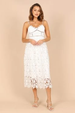 Francheshca Midi Lace Dress - White Lace 12 Francheshca Midi Lace Dress - White Lace -Dress Shop petal and pup usa dresses francheshca midi lace dress white lace 32334001143985
