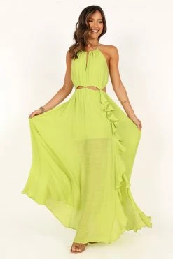 Franco Maxi Dress - Lime Green -Dress Shop petal and pup usa dresses franco maxi dress lime green 33712094937265