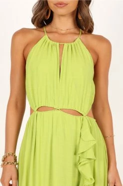 Franco Maxi Dress - Lime Green -Dress Shop petal and pup usa dresses franco maxi dress lime green 33712095002801