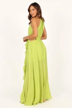 Franco Maxi Dress - Lime Green -Dress Shop petal and pup usa dresses franco maxi dress lime green 33712095068337