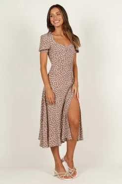 Franklin Dress - Mocha -Dress Shop petal and pup usa dresses franklin dress mocha 33207230496945