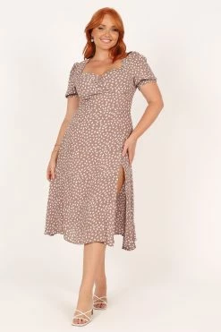 Franklin Dress - Mocha -Dress Shop petal and pup usa dresses franklin dress mocha 33288793653425