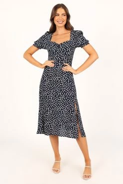 Franklin Dress - Navy Print -Dress Shop petal and pup usa dresses franklin dress navy print 33712100147377