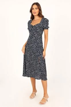 Franklin Dress - Navy Print -Dress Shop petal and pup usa dresses franklin dress navy print 33712100212913