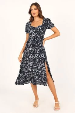 Franklin Dress - Navy Print -Dress Shop petal and pup usa dresses franklin dress navy print 33712100245681