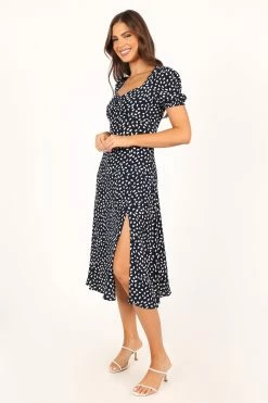 Franklin Dress - Navy Print -Dress Shop petal and pup usa dresses franklin dress navy print 33712100278449