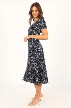 Franklin Dress - Navy Print -Dress Shop petal and pup usa dresses franklin dress navy print 33712100311217