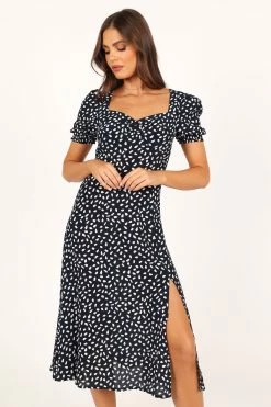 Franklin Dress - Navy Print -Dress Shop petal and pup usa dresses franklin dress navy print 33712100442289