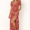 Franklin Maxi Dress - Rust Floral