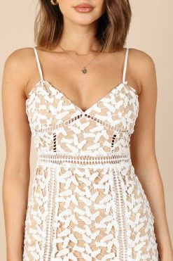 Franque Midi Lace Dress - White Lace -Dress Shop petal and pup usa dresses franque midi lace dress white lace 32317560029361