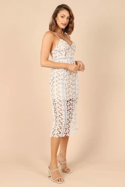 Franque Midi Lace Dress - White Lace -Dress Shop petal and pup usa dresses franque midi lace dress white lace 32317560062129