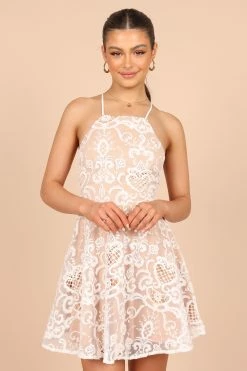 Frea Mini Lace Dress - White Lace -Dress Shop petal and pup usa dresses frea mini lace dress white lace 32375344300209