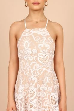 Frea Mini Lace Dress - White Lace -Dress Shop petal and pup usa dresses frea mini lace dress white lace 32375344332977