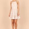 Frea Mini Lace Dress - White Lace