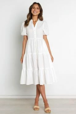 Freda Dress - White -Dress Shop petal and pup usa dresses freda dress white 32050647466161