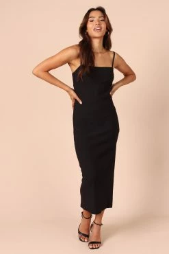 Freyja Bodycon Midi Dress - Black 11 Freyja Bodycon Midi Dress - Black -Dress Shop petal and pup usa dresses freyja bodycon midi dress black 32187007828145